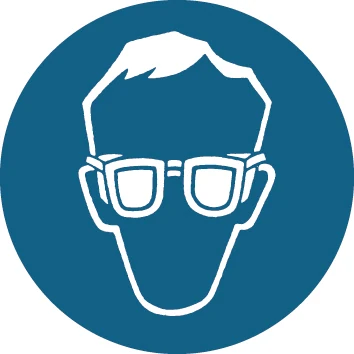 Gebotsschild-Schutzbrille Gebotsschild Augenschutz 200 mm