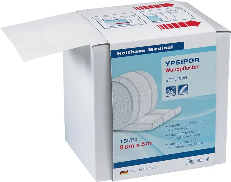 Ypsipor Wundpflaster Vlies 8 cm x 5 m