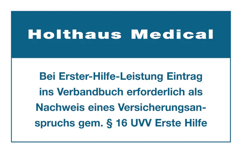 Aufkleber-Verbandbuch Aufkleber Eintrag Verbandbuch 60 x 100 mm