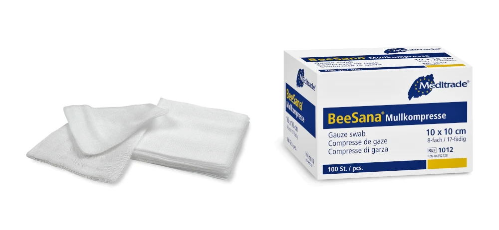 BeeSana-MullkompressenugKXJegijT40S Mullkompressen BeeSana