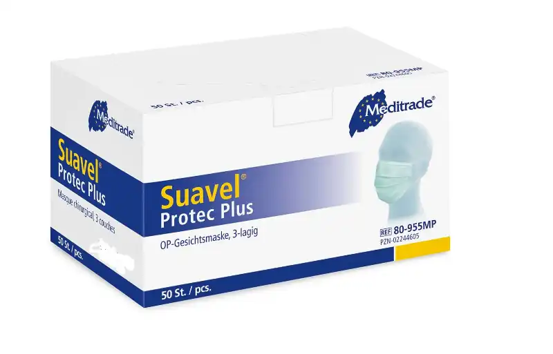 80-955MP_Suavel-Protec-Plus_Box-und-Maske-1 Mundschutzmasken Suavel Protec Plus