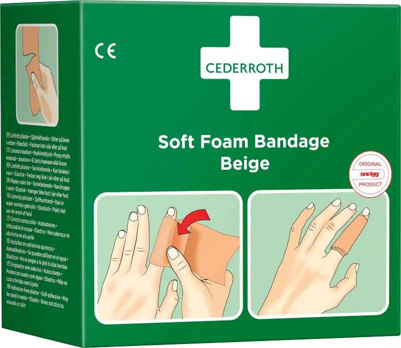 Wundverband - Soft Foam 3cm x 4,5m beige