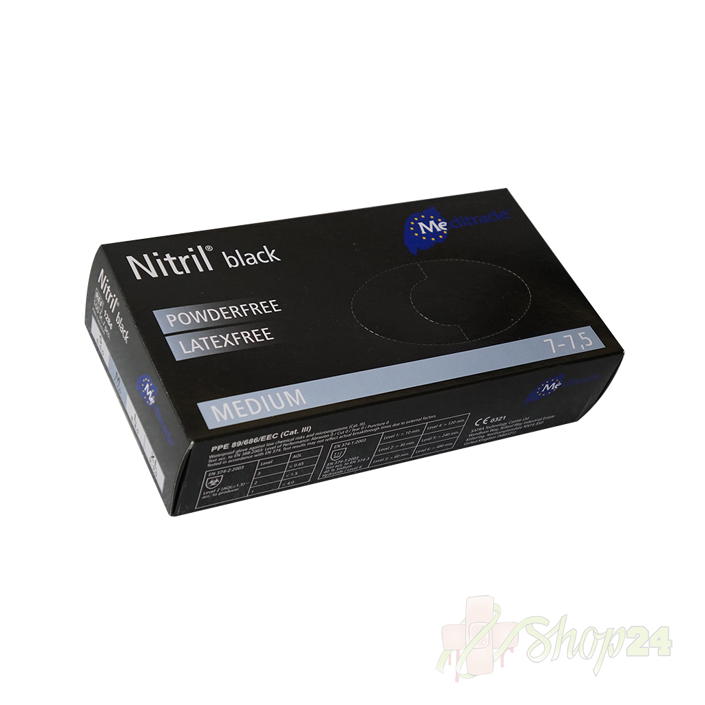 02-Gummihandschuhe Nitril-Black-Handschuhe