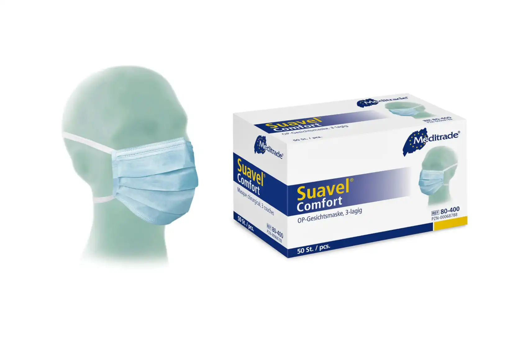 80-400_Suavel-Comfort_Box-und-Maske OP Masken SUAVEL COMFORT