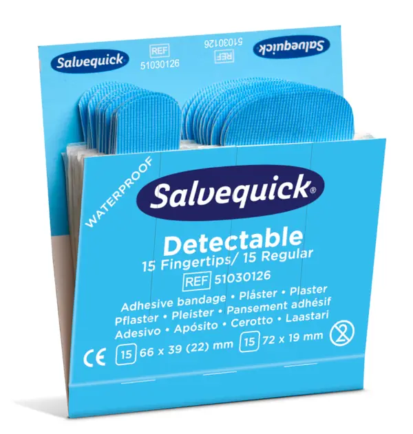 Salvequick Nachfülleinsätze detektierbare Pflasterstrips