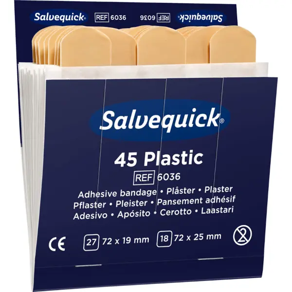 Salvequick Nachfülleinsätze Pflasterstrips wasserfest