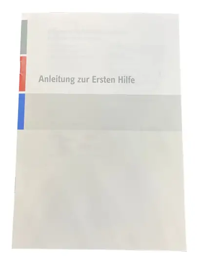 Erste-Hilfe-Anleitung Anleitung zur Ersten Hilfe bei Unfällen