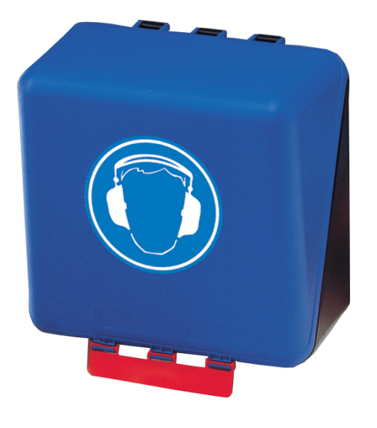 Aufbewahrungsbox für Gehörschutz Kopfhörer